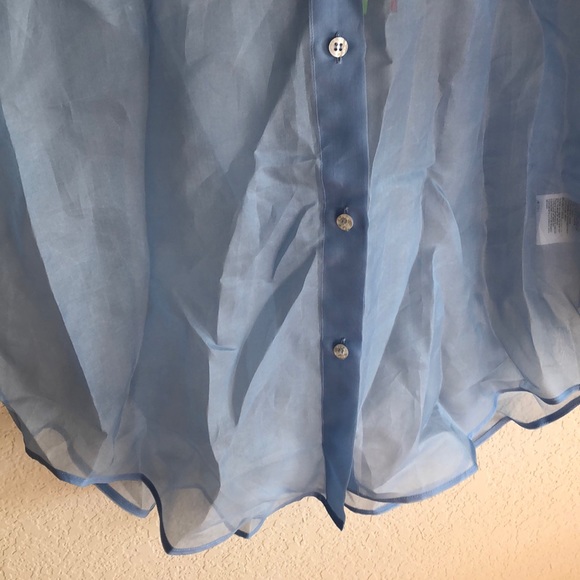 MSGM Camicia Shirt IN SKY button up top - Picture 5 of 10